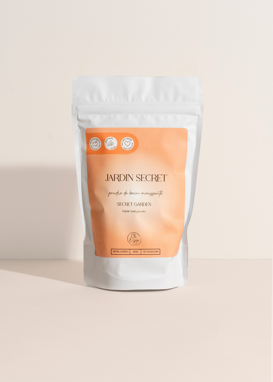 Poudre de bain moussante - Jardin secret