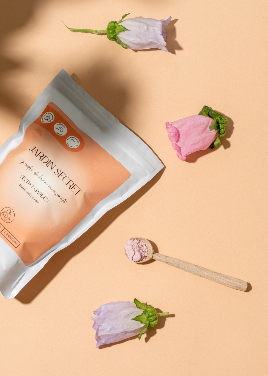 Poudre de bain moussante - Jardin secret