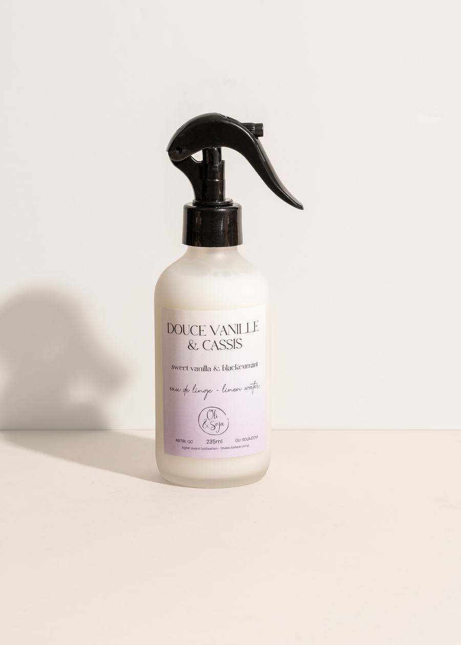 Eau de linge - Douce vanille & cassis