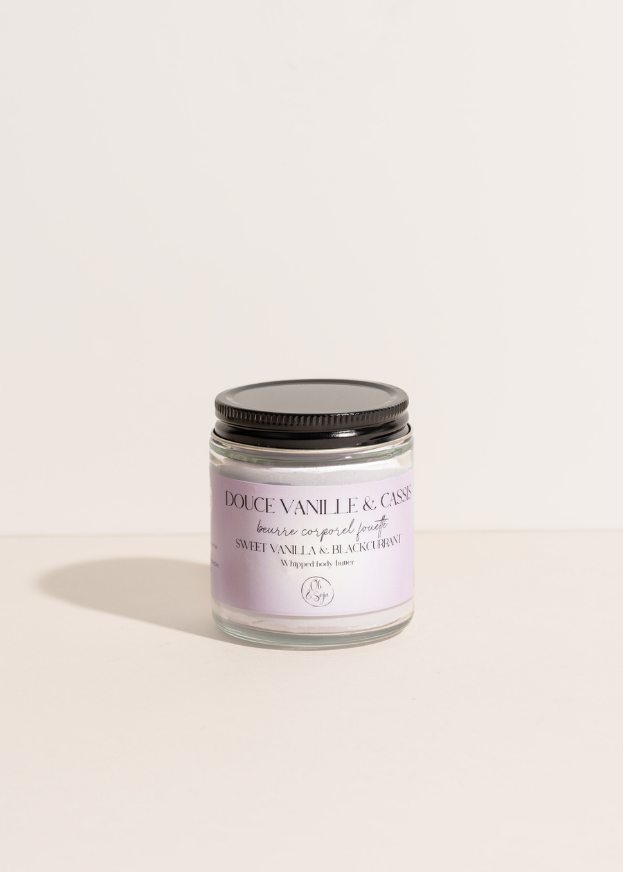Beurre corporel fouetté  - Douce vanille & Cassis