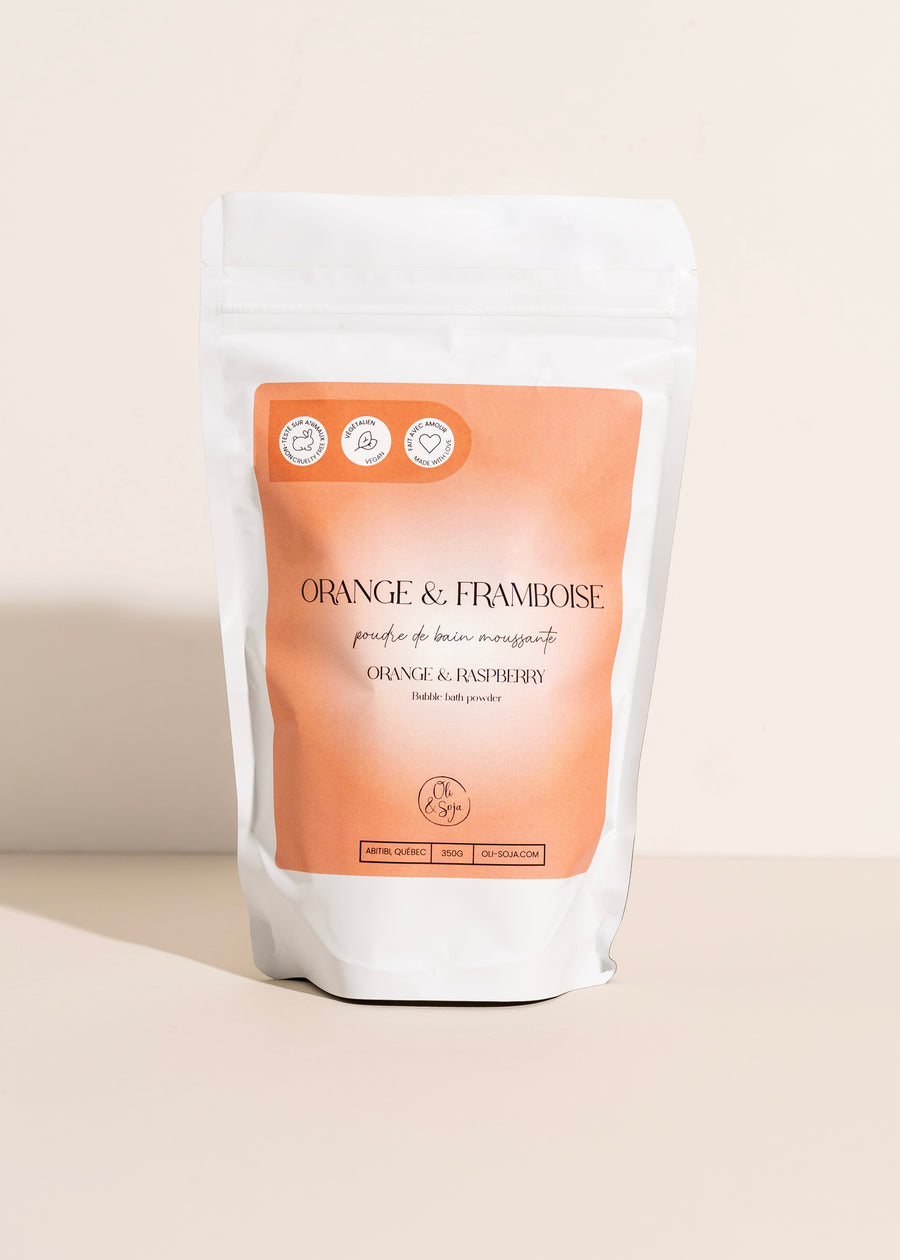 Poudre de bain - Orange & Framboise